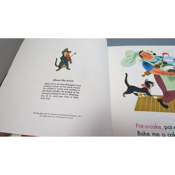 Baby's Mother Goose A Little Golden Read and Hear with 45 RPM Record 1948 - Picture 7 of 10